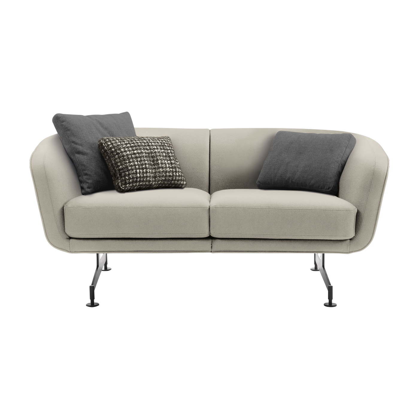 Sofá 2 plazas en tela beige Betty - Kartell