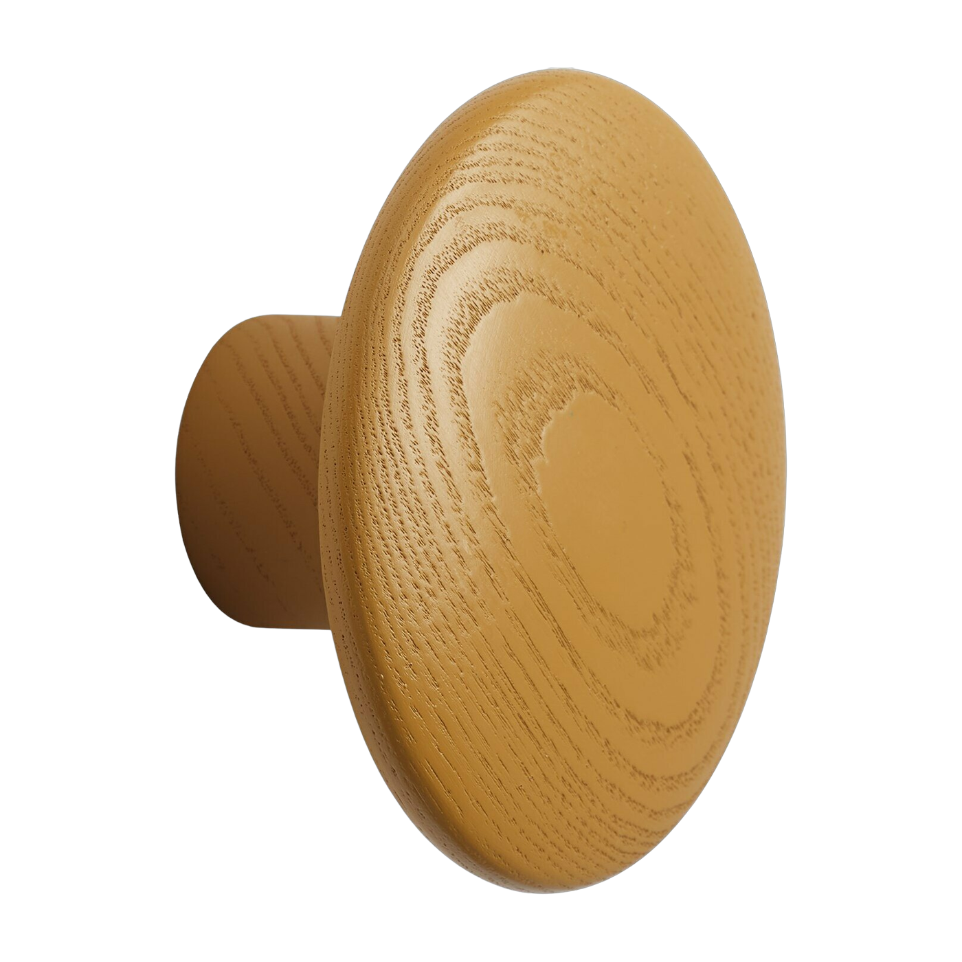 Appendiabiti ronde in legno di quercia arancione 9 cm The Dots - Muuto