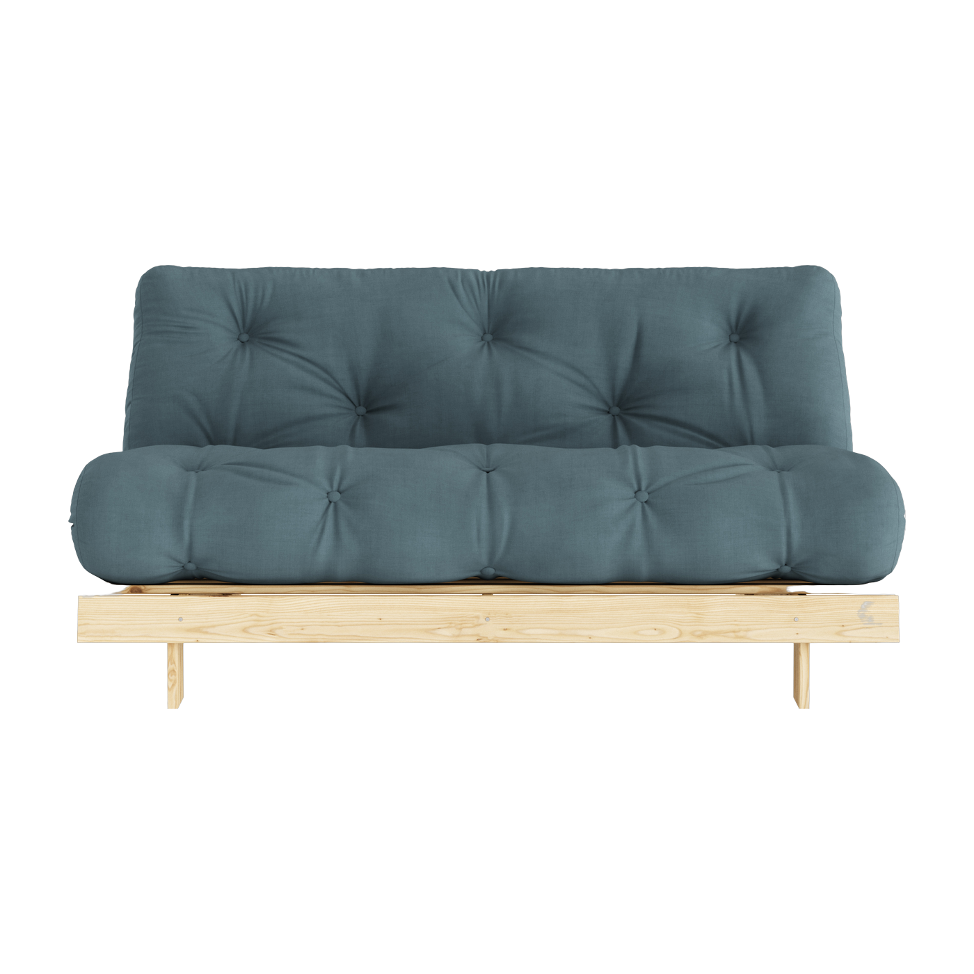 Sofa bed blue petrol pine Roots 160 - Karup Design