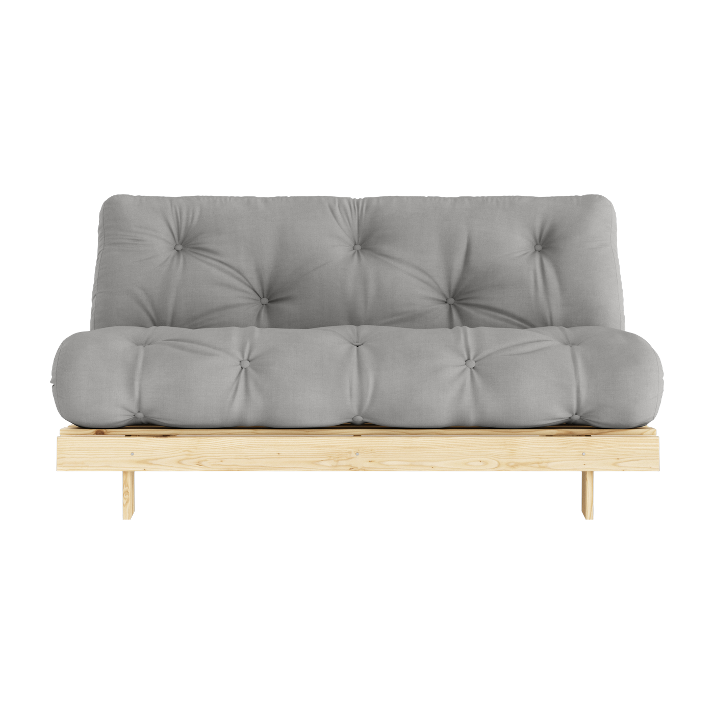 Divano letto in pino massiccio grigio Roots - Karup