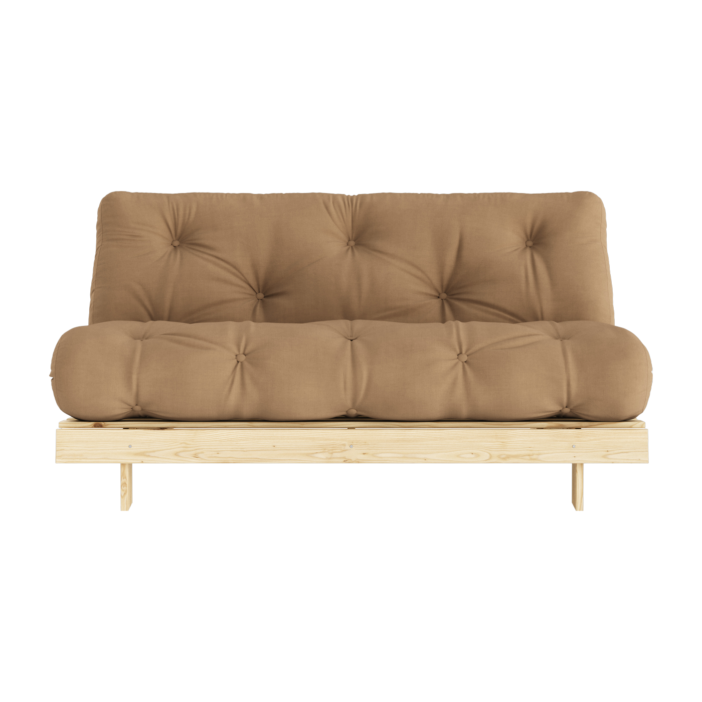 Sofa bed mocca in solid pine Roots 160 - Karup Design