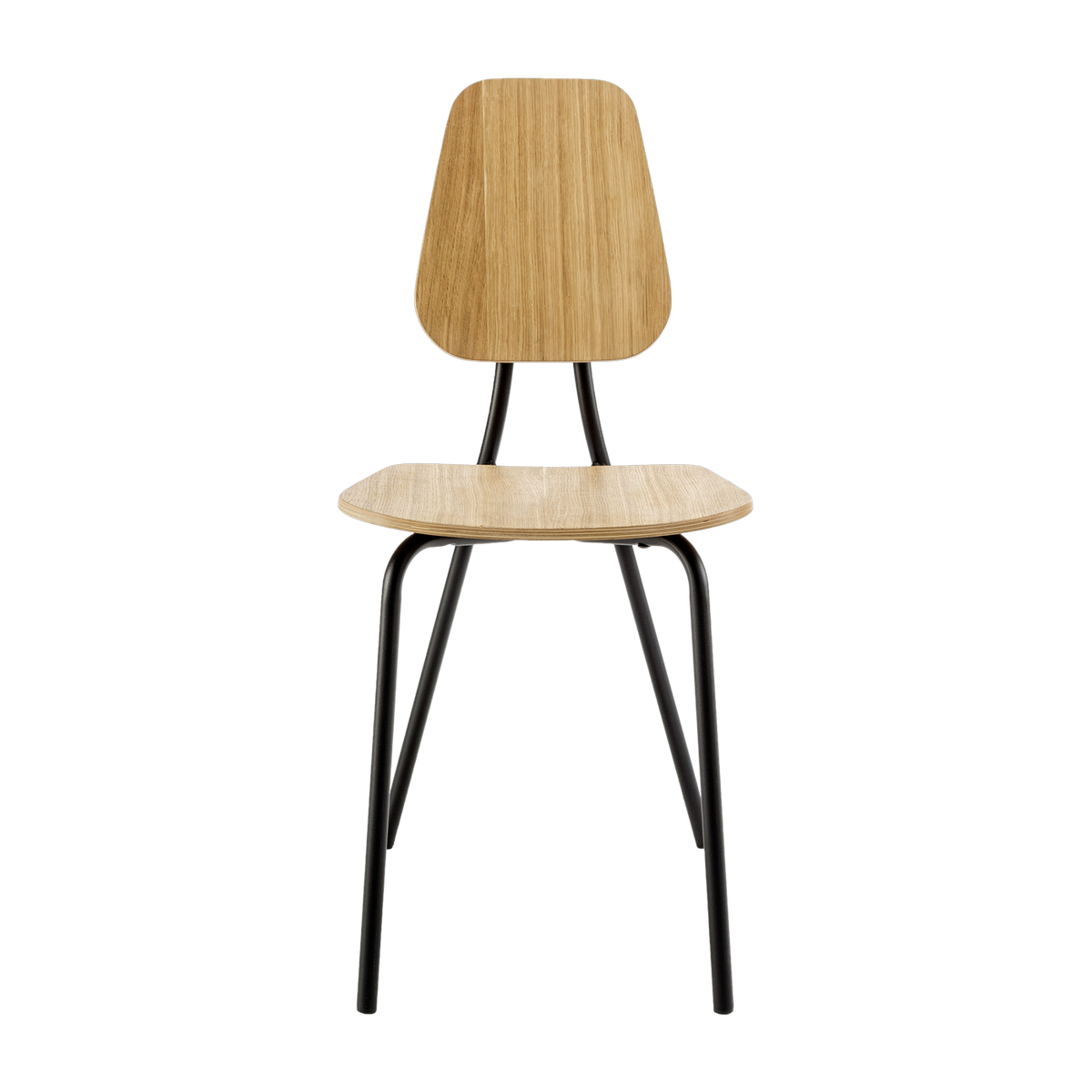Chaise en chêne plaqué naturel Hoya - Emko