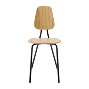 Silla de roble chapado natural Hoya - Ekmo