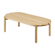 Mesa auxiliar de roble natural 100 cm Pinion - Emko