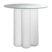 Gueridon in white ceramic Charlotte - Cosin Paris