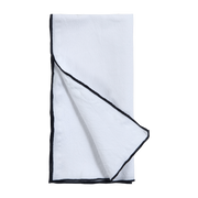 Serviette en coton lavé blanche 45 x 45 cm - The Cool Republic