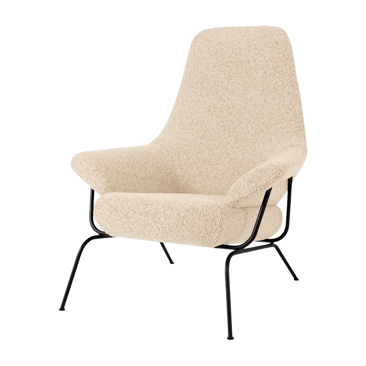 Beige wool armchair Hai - Hem