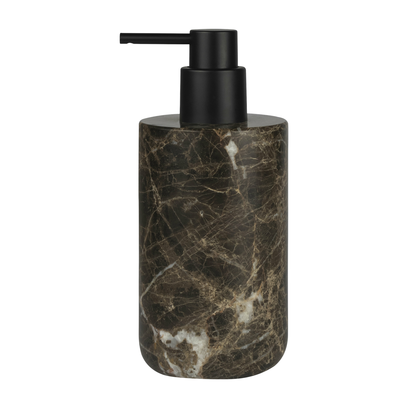 Distributeur de savon en marbre marron 18cm Marble - Mette Ditmer
