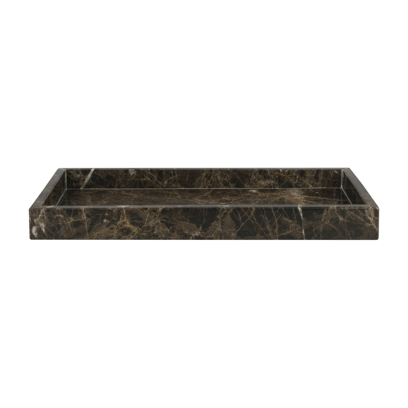 Vassoio decorativo in marbre marrone Marble - Mette Ditmer
