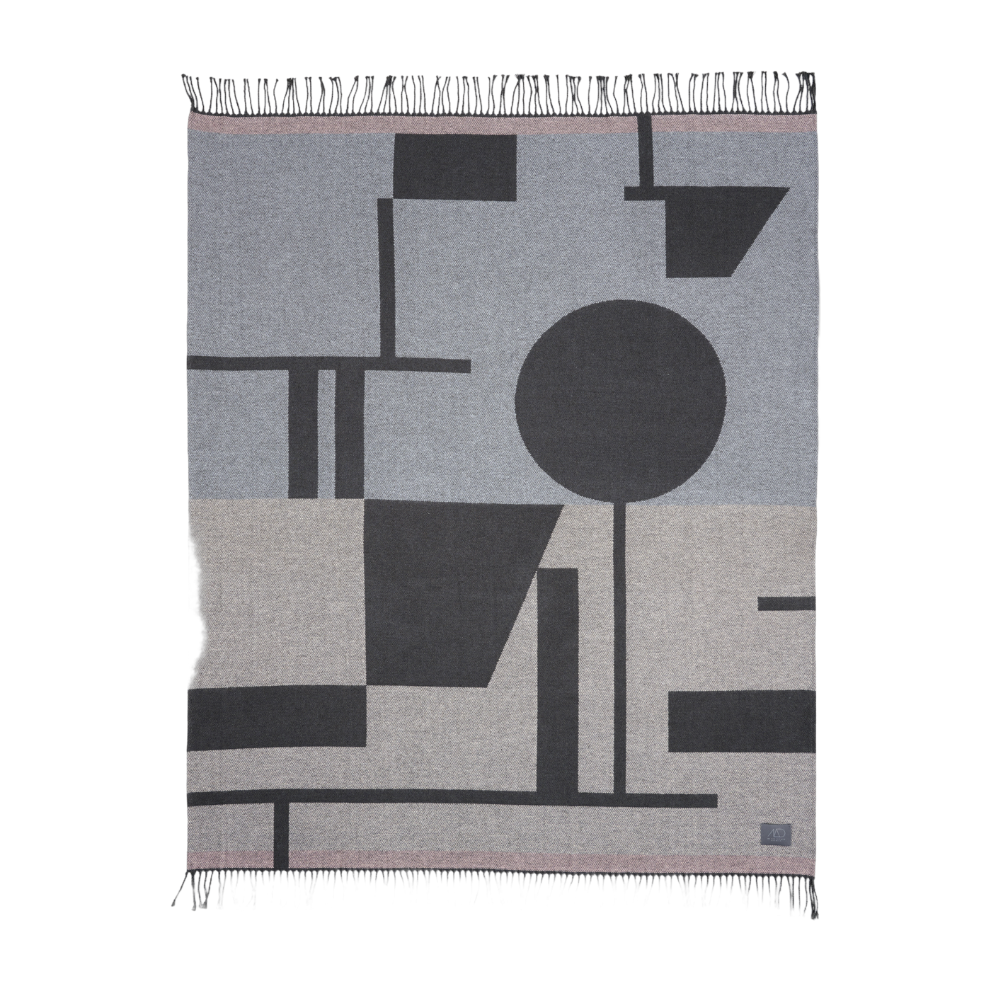 Manta de algodón gris Bauhaus - Mette Ditmer