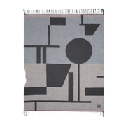 Manta de algodón gris Bauhaus - Mette Ditmer