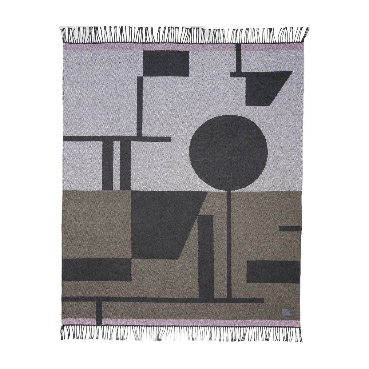 Manta de algodón marrón Bauhaus - Mette Ditmer