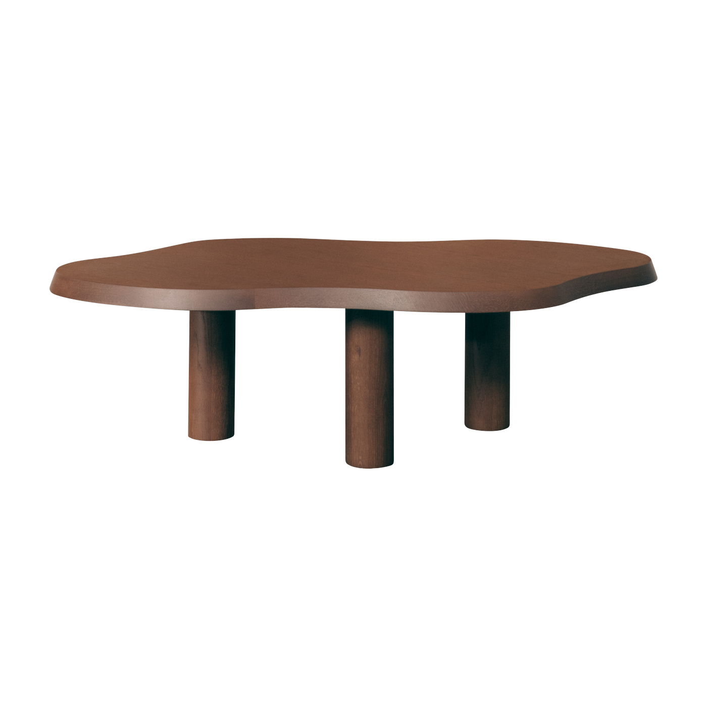 Table basse en chêne effet noyer 130 x 70cm - Gabrielle Paris