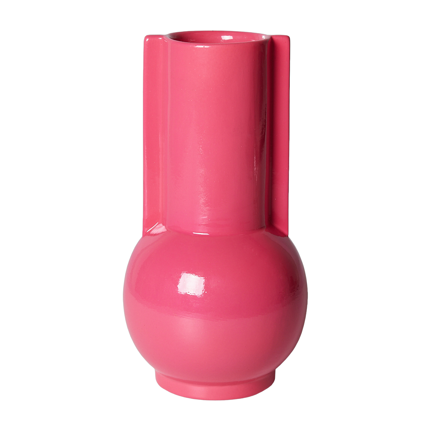 Vase en céramique rose vif - HKLIVING