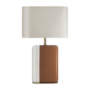 Lampe à poser en bois laqué ivoire sienne Bourbon - RED Edition