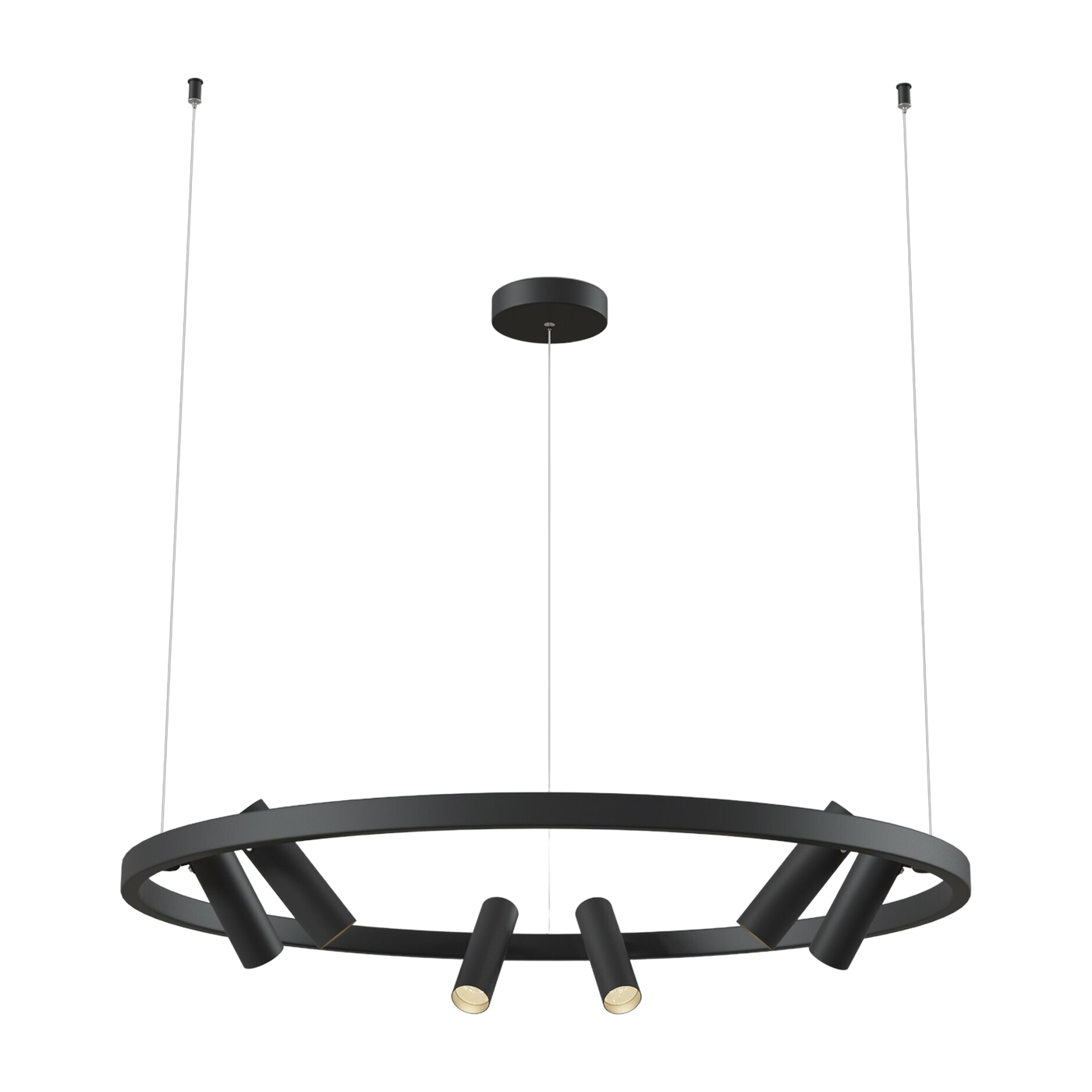Lustre en métal noir Satellite - Maytoni