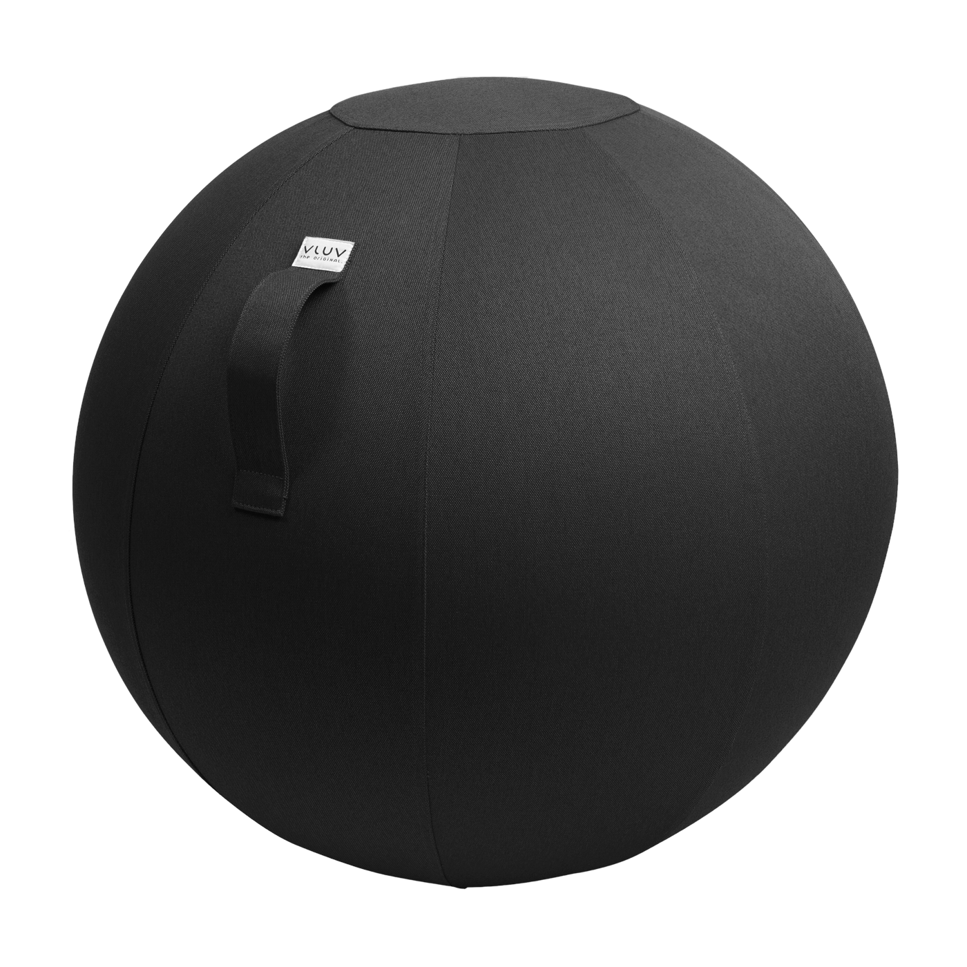 Siège ergonomique en tissu canevas noir 60 cm LEIV - VLUV