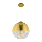 Fermi gilded metal suspension lamp - Maytoni