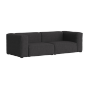 Divano a 2, 5 posti in tessuto Dot 1682 03 Anthracite Mags Soft combinazione 1 - Hay