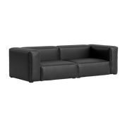 2, 5 seater leather sofa Nevada NV0500 Mags Soft combination 1 - Hay