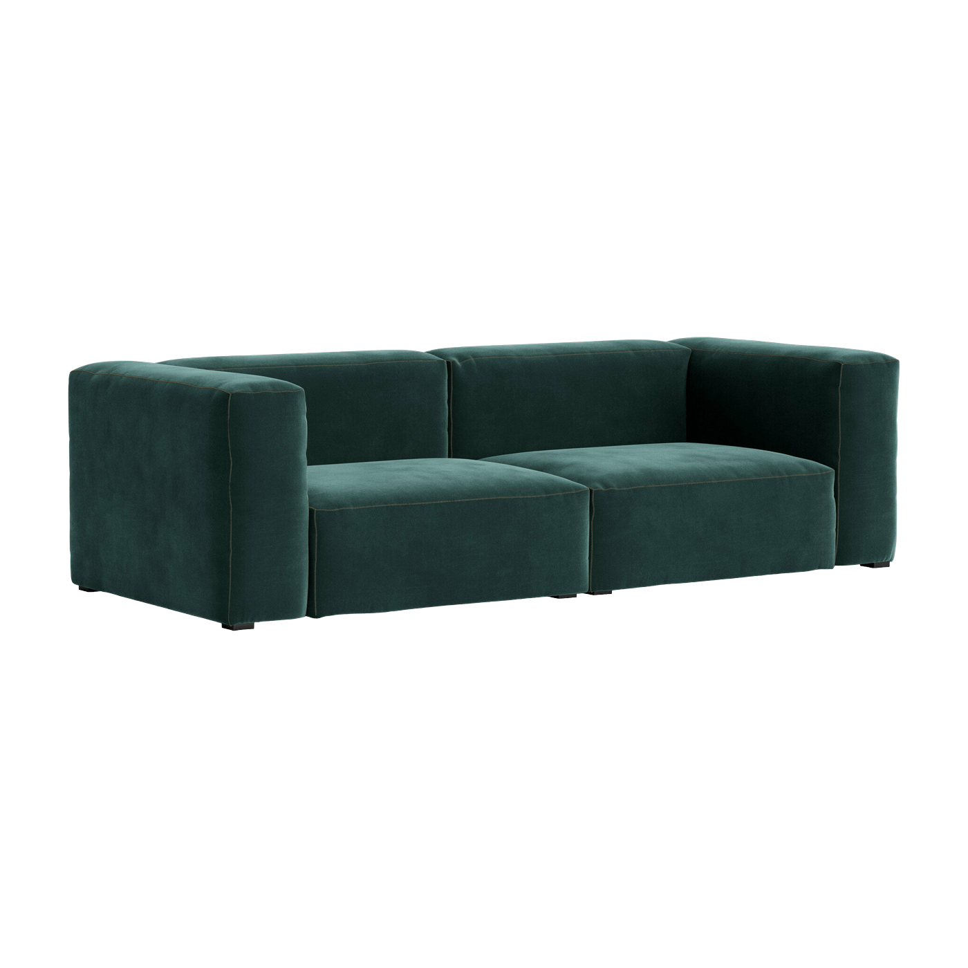 أريكة بـ 2.5 مقعد من المخمل Lola باللون الأخضر الغامق Mags Soft مجموعة 1 - Hay