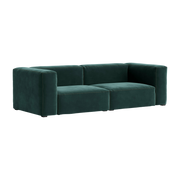 2, 5-Sitzer-Sofa aus dunkelgrünem Samt Lola Mags Soft Kombination 1 -. Hay