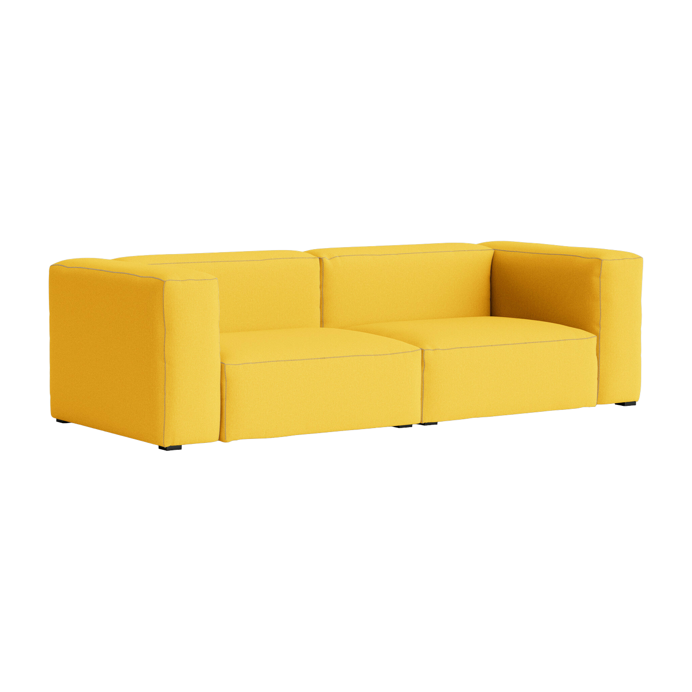 2. 5-seater sofa in Steelcut fabric Trio 446 Mags Soft combination 1 - Hay