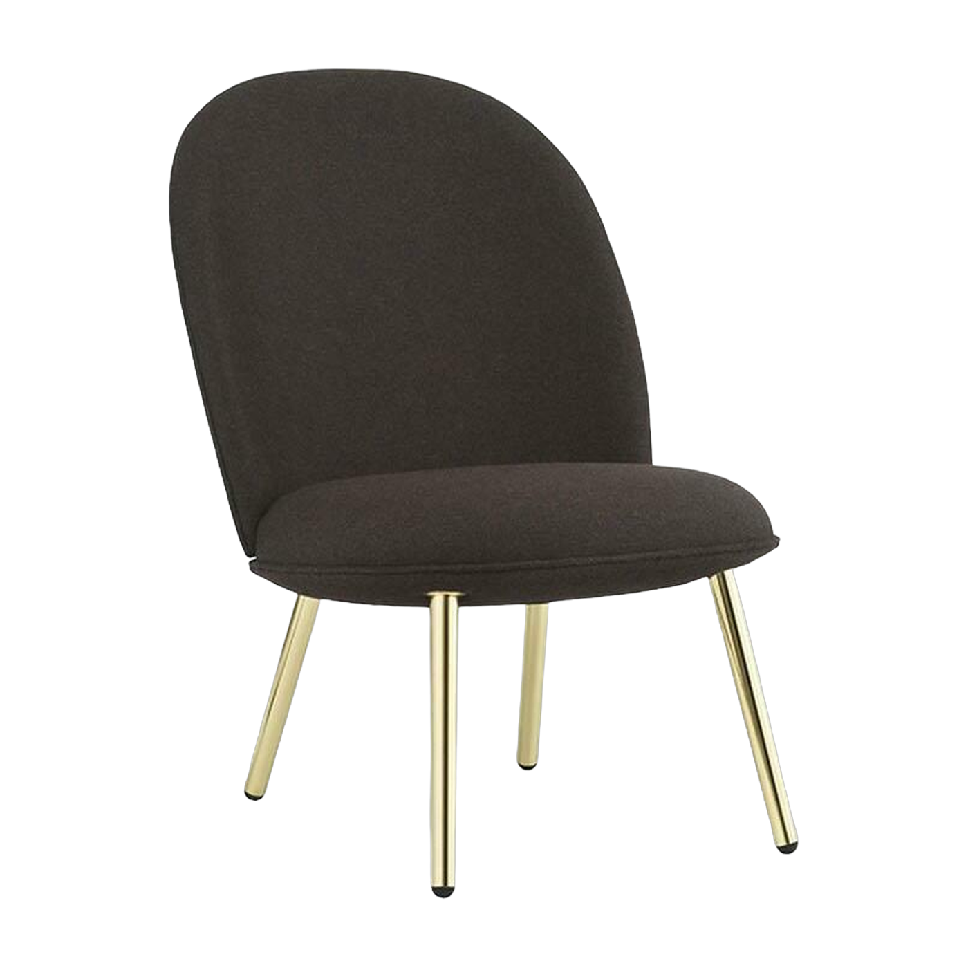 Sillón en tela synergy lds40 y patas de latón Ace - Normann Copenhagen