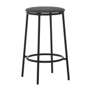 Circa Barstool 65 Cm Uph. Black Steel - Normann Copenhagen