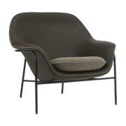 Drape Lounge Chair Low Black Acciaio - Normann Copenhagen