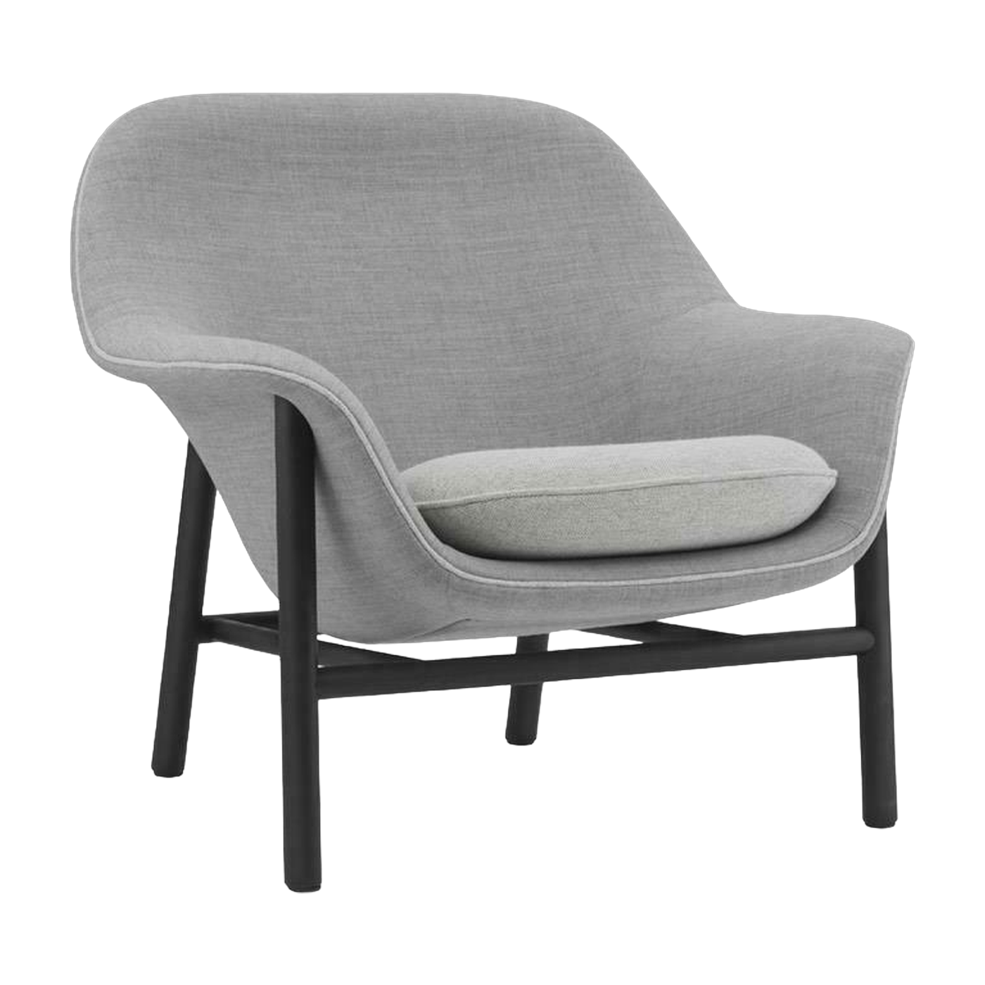 Fauteuil avec appui-tête en chêne noir remix hallingdal Drape - Normann Cop - Normann Copenhagen