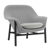 Drape Lounge Chair Low Black Oak - Normann Copenhagen