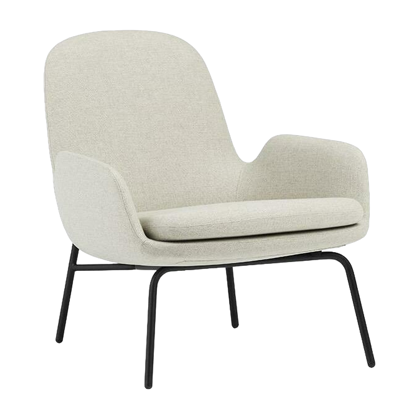 Sillón bajo acero negro MLF20 Era Lounge - Normann Copenhagen