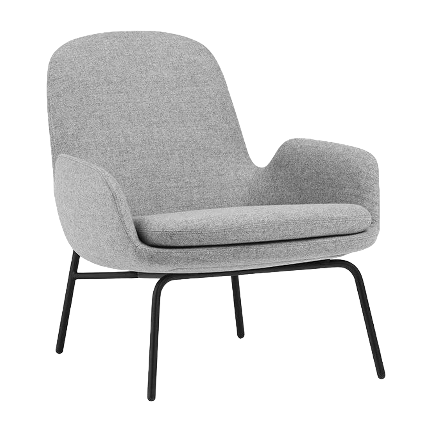 Silla Lounge Era Low Black Acero - Normann Copenhagen