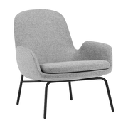 Silla Lounge Era Low Black Acero - Normann Copenhagen