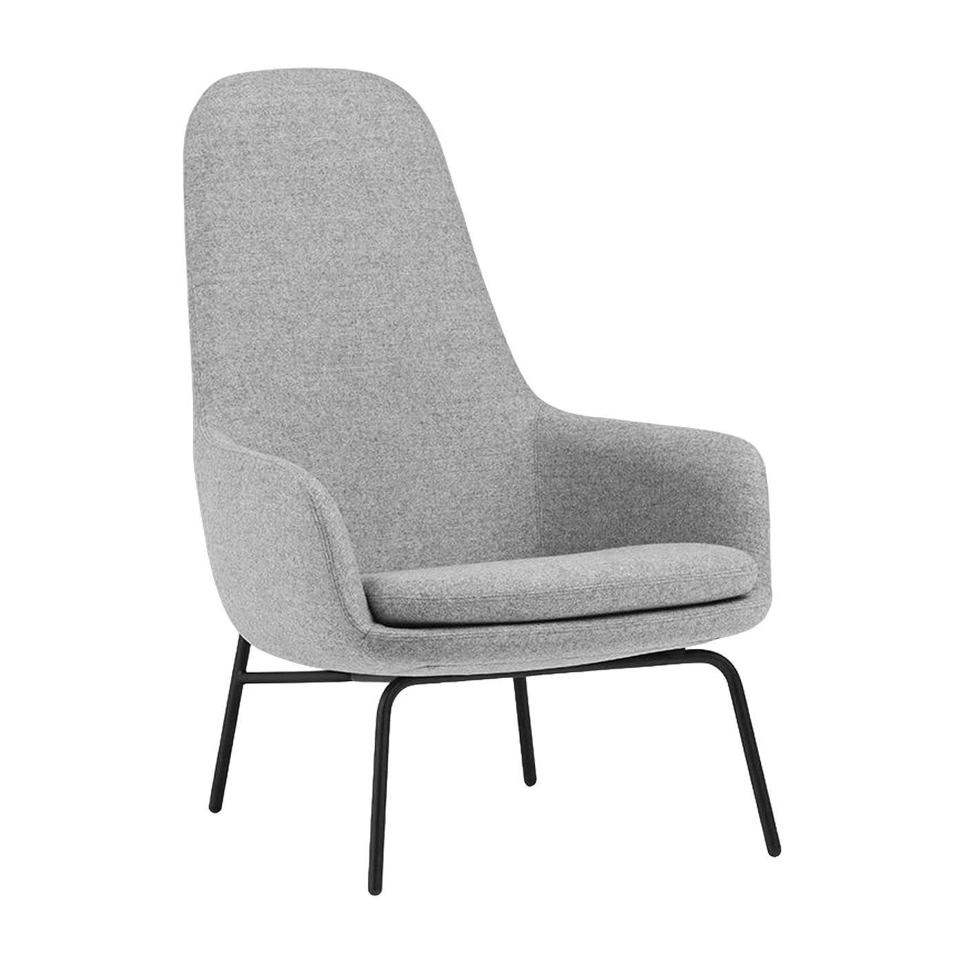 Era Lounge Chair Alto Black Acero - Normann Copenhagen