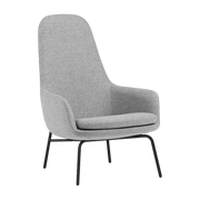 Era Lounge Chair Alto Black Acero - Normann Copenhagen