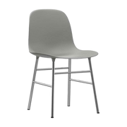 Stuhl aus Chrom und grauem pp Form - - Normann Copenhagen