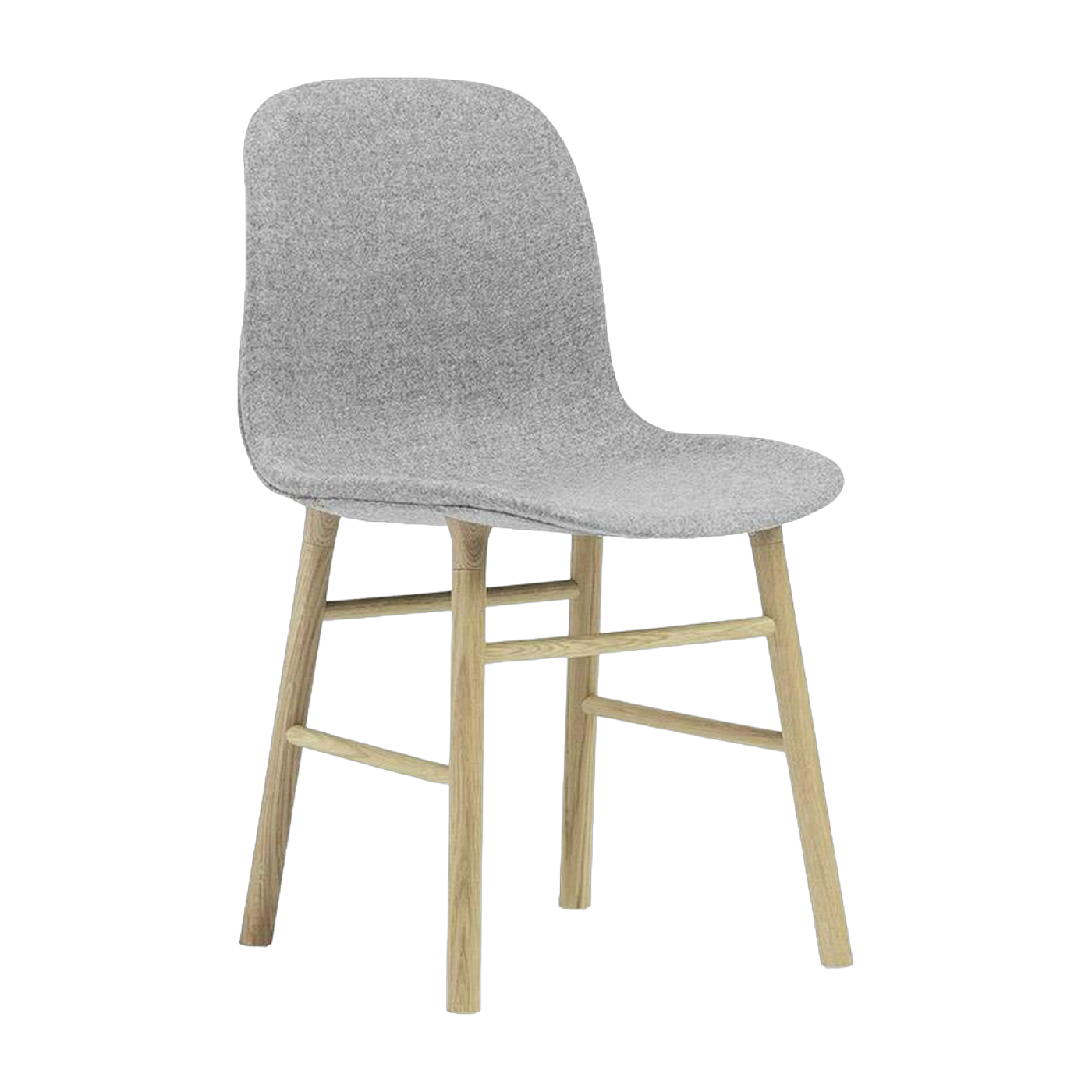 Silla de roble natural y tela synergy gris lds16 Form - Normann Copenhagen
