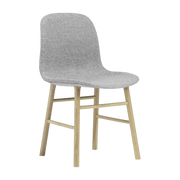 Chaise en chêne naturel et tissu synergy gris lds16 Form - Normann Copenhagen