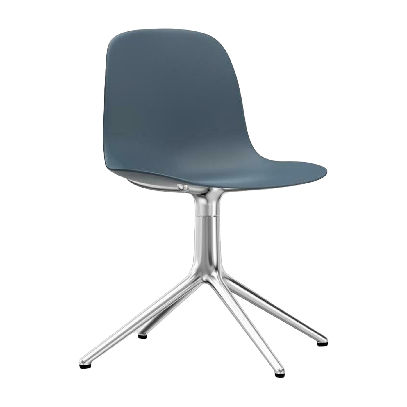 Chaise de bureau en polypropylène bleue Swivel 4L bleu - Normann Copenhagen