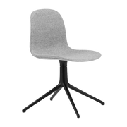 Chaise Form Chair Swivel 4L Full Uph. Black Alu - Normann Copenhagen