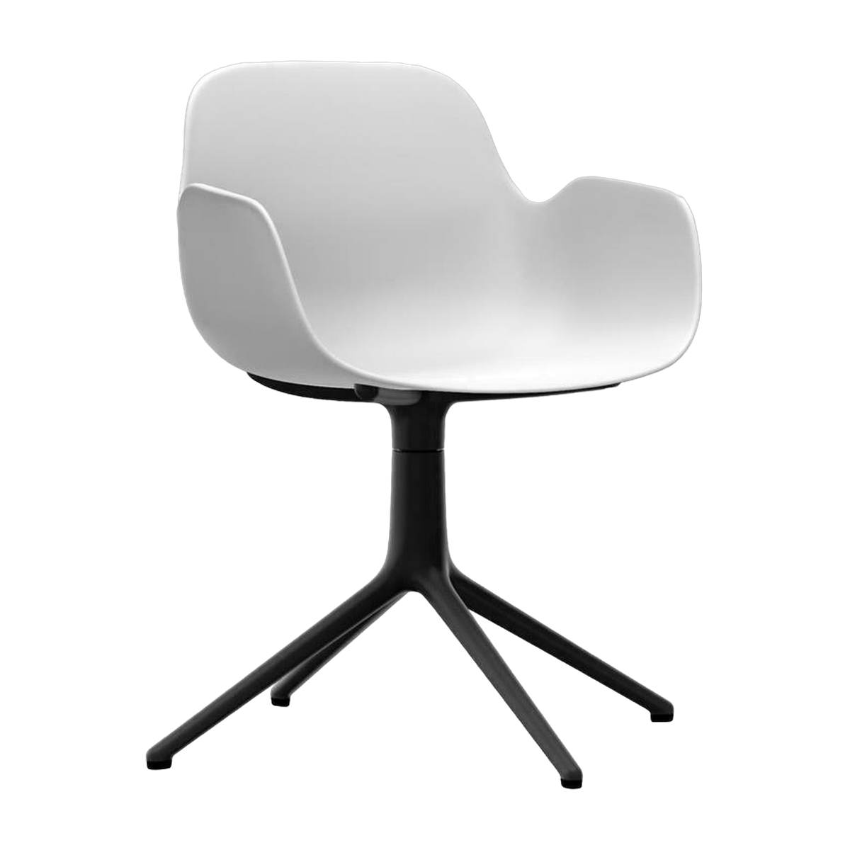 Form Poltrona girevole 4L Black Alu - Normann Copenhagen