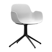 Form Poltrona girevole 4L Black Alu - Normann Copenhagen