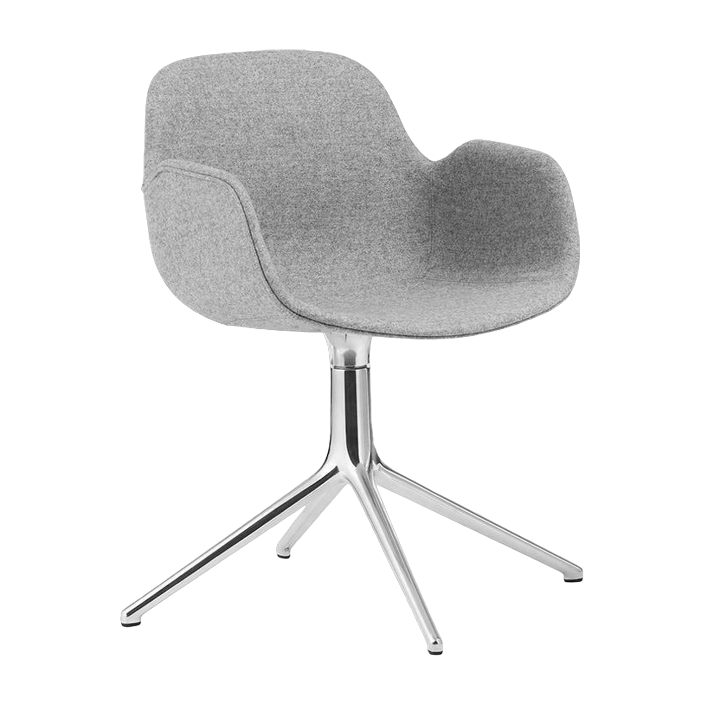 Fauteuil Form pivotant 4L Full Uph. Alu - Normann Copenhagen