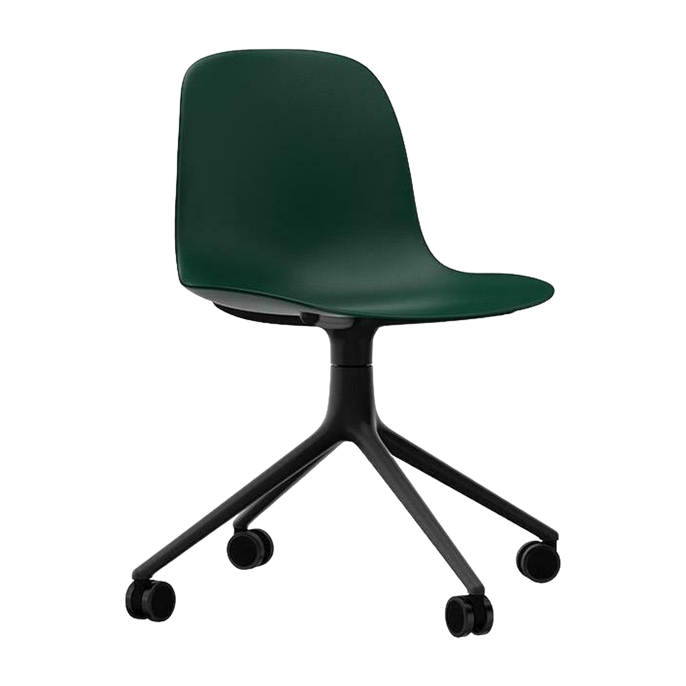 Form Chair Swivel 4W Black Alu - Normann Copenhagen