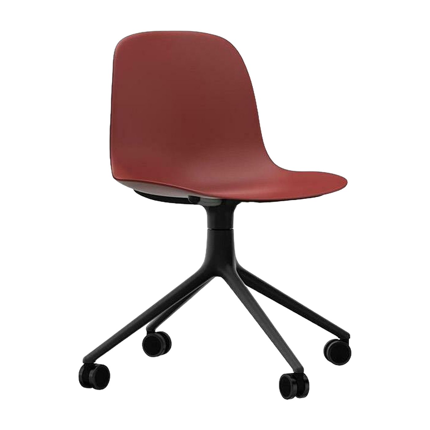 Form Chair Swivel 4W Black Alu - Normann Copenhagen