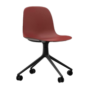 Form Chair Swivel 4W Black Alu - Normann Copenhagen