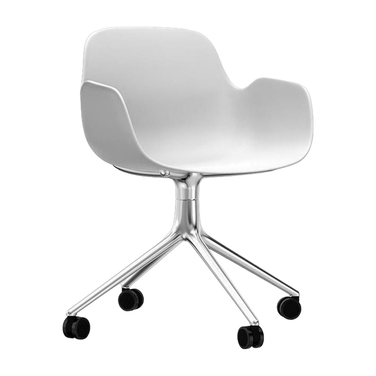 Form Poltrona girevole 4W Alu - Normann Copenhagen