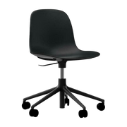 Chair from bureau with black polypropylene wheels Swivel 5W - Normann Copenhagenen